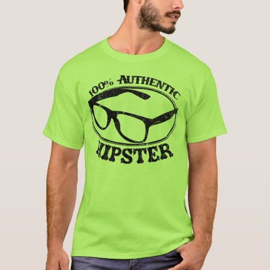 Authentic Hipster T-shirt (Voorkant)