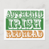 Authentic Irish Redhead Briefkaart (Voorkant)