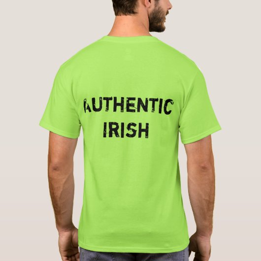 "Authentic Irish" T-Shirt (Achterkant)