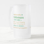 Authentic Irishman voor Hire Funny Matglas Bierpul (Voorkant links)