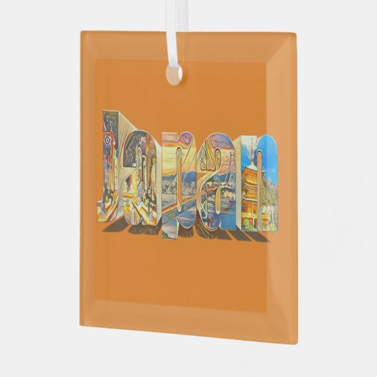 Authentic Japan Retro  Style Glas Ornament (Voorkant links)