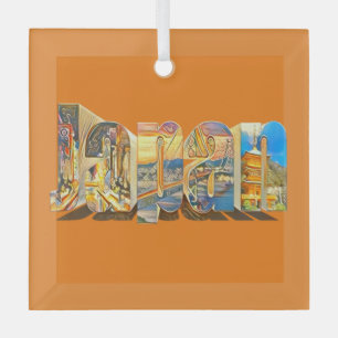 Authentic Japan Retro  Style Glas Ornament