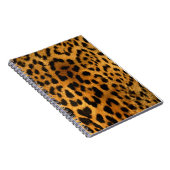Authentic Leopard Fur Texture Notebook Notitieboek (Rechterzijde)