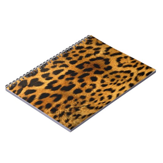 Authentic Leopard Fur Texture Notebook Notitieboek (Linkerzijde)