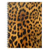 Authentic Leopard Fur Texture Notebook Notitieboek (Voorkant)