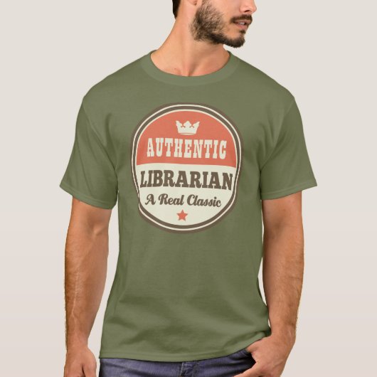 Authentic Librarian (Funny) Gift T-shirt (Voorkant)