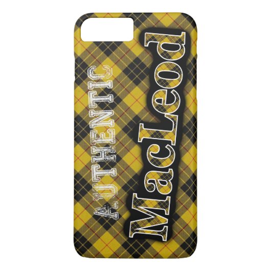Authentic MacLeod Scottish Tartan Design Hoesje (Achterkant)