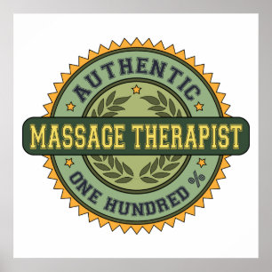 Authentic Massage Therapist Poster