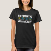 Authentic Meteorologist Weather Science Forecast M T-shirt (Voorkant)