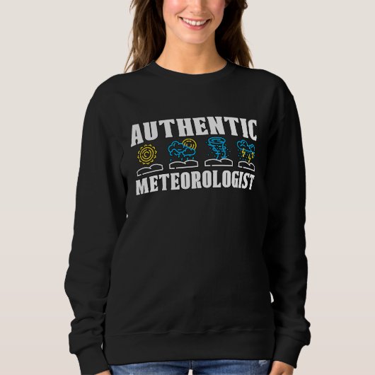 Authentic Meteorologist Weather Science Forecast M Trui (Voorkant)