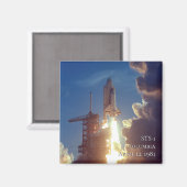 Authentic NASA Photo Space Shuttle Columbia STS-1 Magneet (Voorkant / Achterkant)