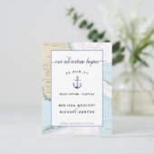 Authentic Nautical Adventure begint sparen de Datu Aankondigingskaart (Staand voorkant)