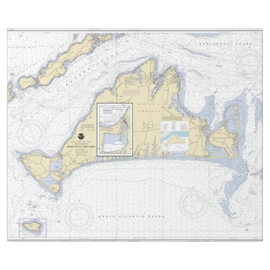 Authentic Nautical Chart Martha's Vineyard Cadeaupapier (Vlak)