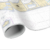 Authentic Nautical Chart Martha's Vineyard Cadeaupapier (Rol Hoek)