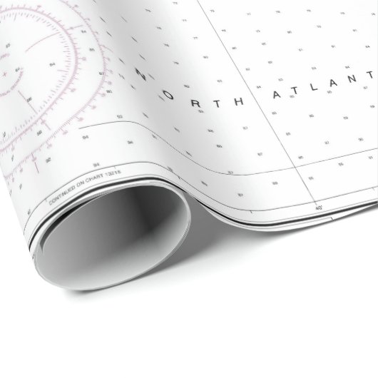 Authentic Nautical Chart Martha's Vineyard Cadeaupapier (Rol Hoek)