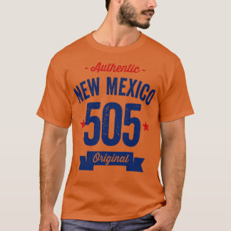 Authentic New Mexico 505 Area Code T-shirt