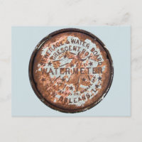 Authentic New Orleans Water Meter Hoesje Briefkaar