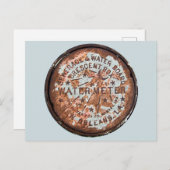 Authentic New Orleans Water Meter Hoesje Briefkaar Briefkaart (Voorkant / Achterkant)