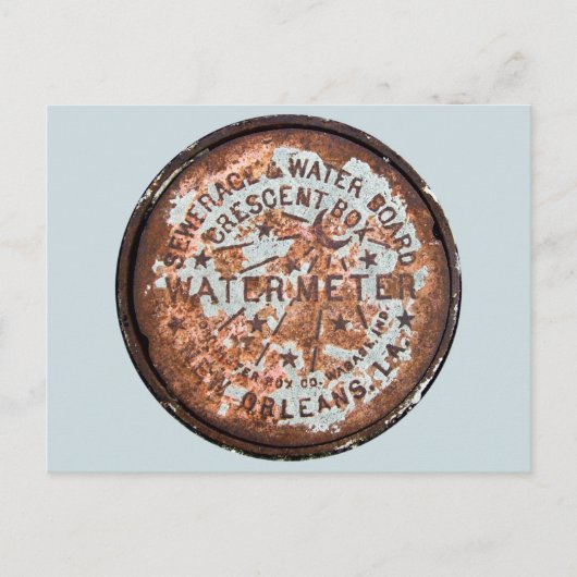 Authentic New Orleans Water Meter Hoesje Briefkaar Briefkaart (Voorkant)