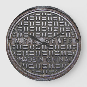 Authentic New York City NYC Sewer Hoesje Grote Klok