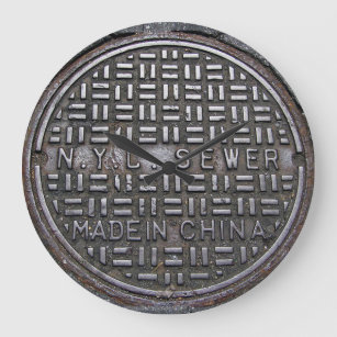 Authentic New York City NYC Sewer Hoesje Grote Klok