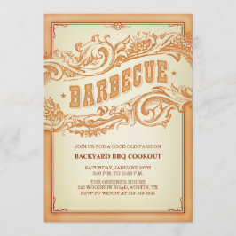 Authentic Old Western BBQ Uitnodiging