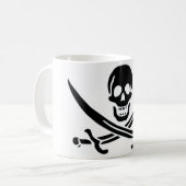 Authentic Pirate Flag van Jack Rackam Koffiemok (Voorkant links)