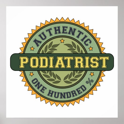 Authentic Podiatrist Poster (Voorkant)