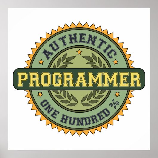 Authentic Programmer Poster (Voorkant)