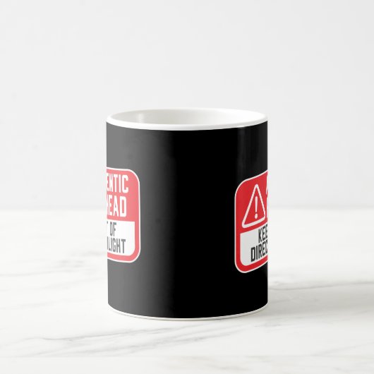 Authentic Redhead Keep Out Direct Sunlight Koffiemok (Center)