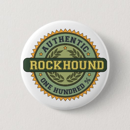 Authentic Rockhound Ronde Button 5,7 Cm (Voorkant)