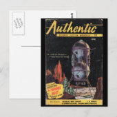 Authentic Science Fiction Maandelijks _Januari 195 Briefkaart (Voorkant / Achterkant)