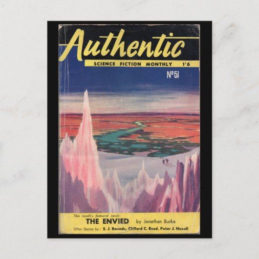 Authentic Science Fiction Maandelijks _November 19 Briefkaart (Voorkant)