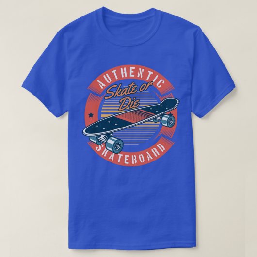 Authentic Skateboard T-shirt (Design voorkant)