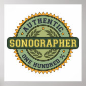 Authentic Sonographer Poster (Voorkant)