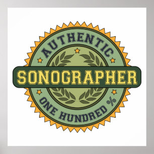 Authentic Sonographer Poster