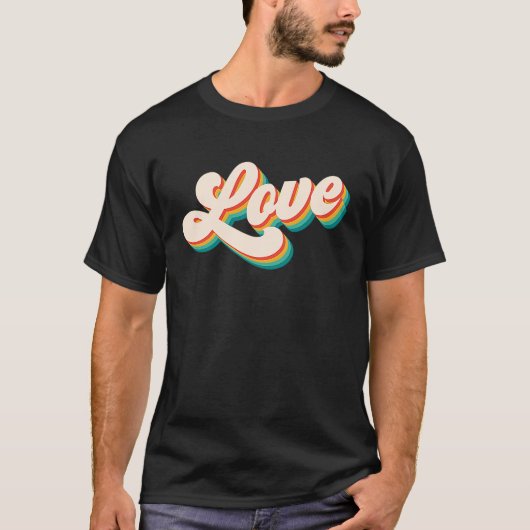 Authentic Soul Retro Love T-shirt (Voorkant)