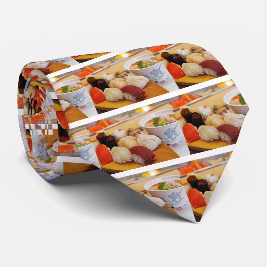 Authentic Sushi Sashimi Stropdas (Opgerold)