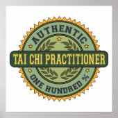 Authentic Tai Chi Practitioner Poster (Voorkant)