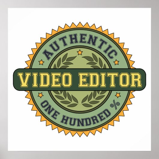 Authentic Video Editor Poster (Voorkant)