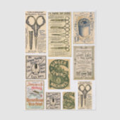 Authentic Vintage Sewing Adverts ES1 Decoupage Tissuepapier (Voorkant)