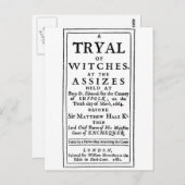 Authentic Witch Trials Poster Briefkaart (Voorkant / Achterkant)