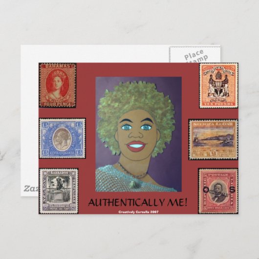 Authentically Me — Briefkaart (Voorkant / Achterkant)