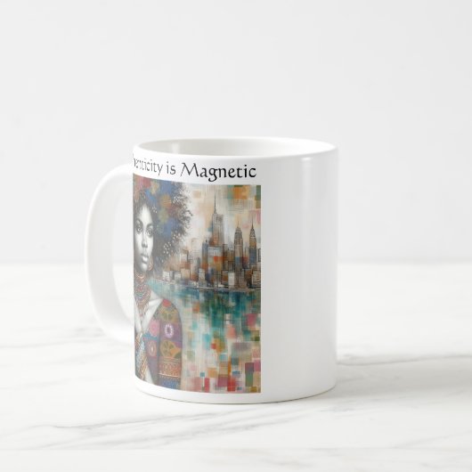 Authenticiteit is magnetisch koffiemok (Voorkant links)