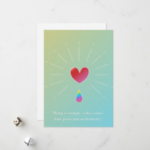 Authenticiteit Trekt Aan, Inspirerende Wenskaart Feestdagenkaart