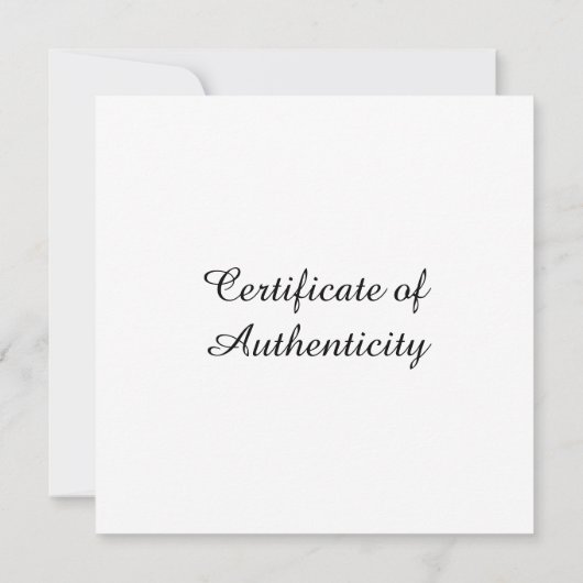   authenticiteitscertificaat voor kunst (Achterkant)