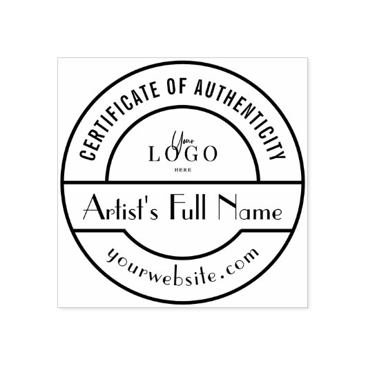 Authenticiteitsstempel voor Oorspronkelijke art Ga Rubberstempel (Afrduk)