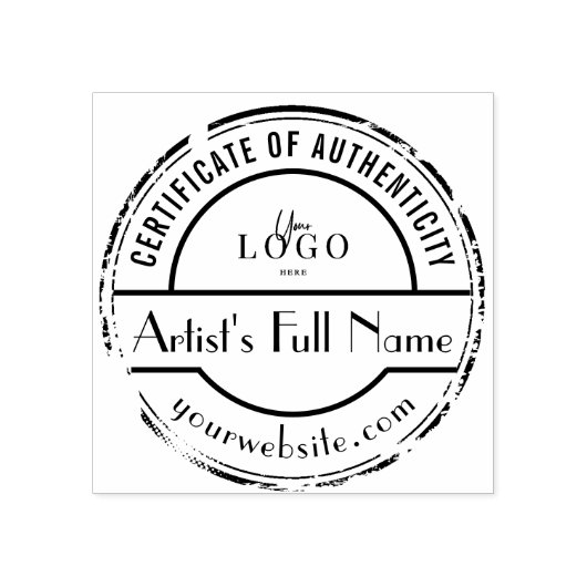 Authenticiteitsstempel voor Oorspronkelijke art Ga Rubberstempel (Afrduk)