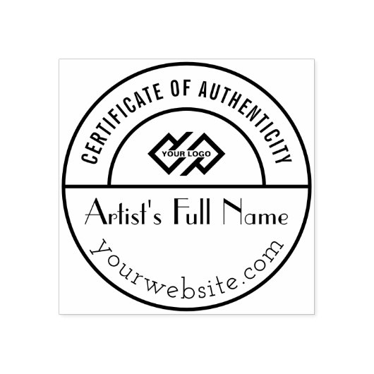 Authenticiteitsstempel voor Oorspronkelijke art Ga Rubberstempel (Afrduk)