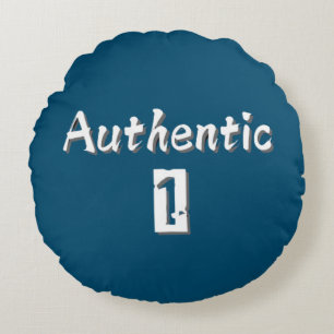 Authentiek 1 rond kussen